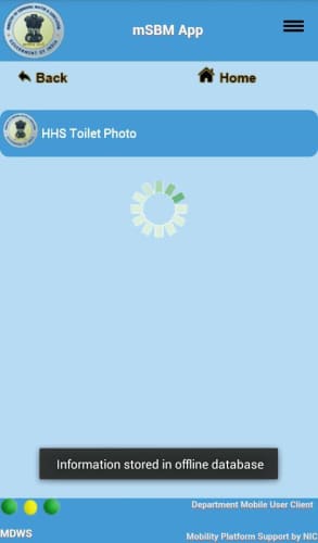 Information stored in offline database